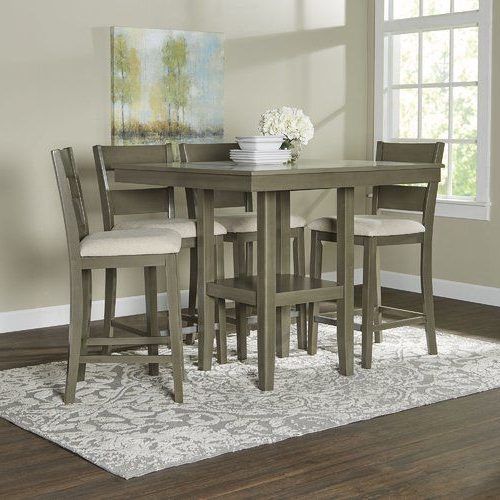 Jameson Grey 5 Piece Counter Sets (Photo 2 of 20)