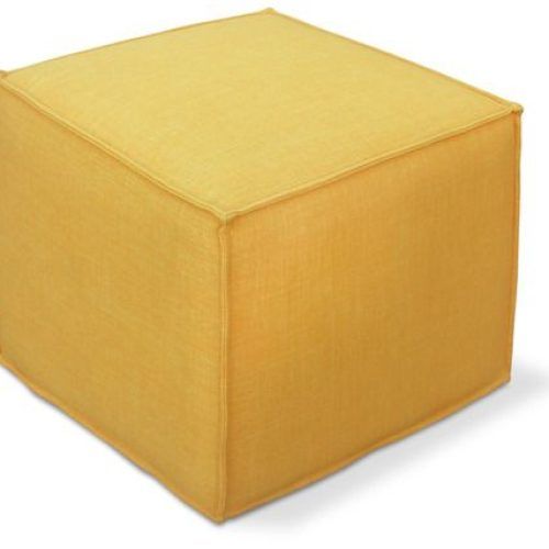 Solid Cuboid Pouf Ottomans (Photo 15 of 20)