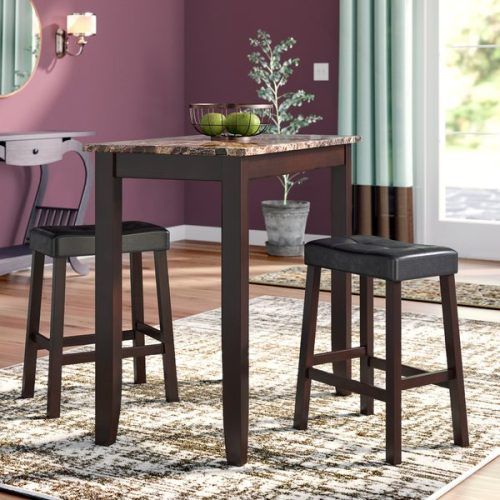 Jaxon 5 Piece Extension Counter Sets With Fabric Stools (Photo 17 of 20)