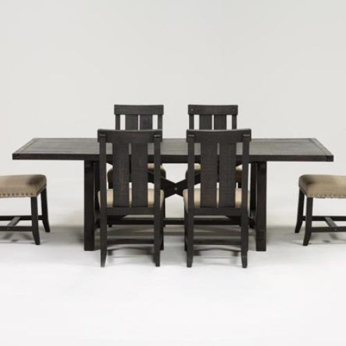 Jaxon 7 Piece Rectangle Dining Sets With Wood Chairs (Photo 1 of 20)