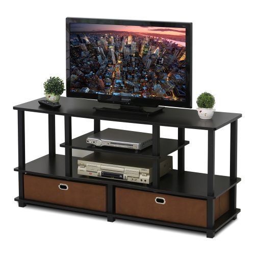 Space Saving Black Tall Tv Stands With Glass Base (Photo 14 of 20)