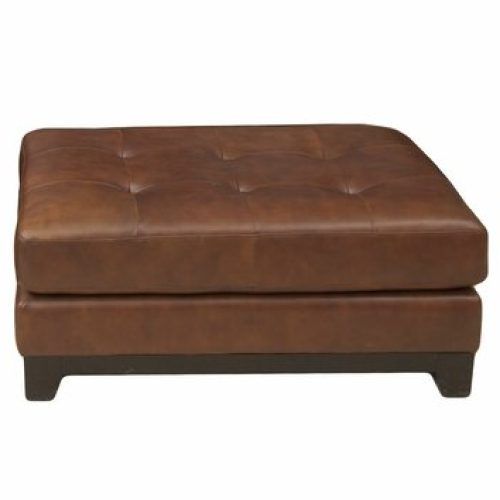 Leather Pouf Ottomans (Photo 13 of 20)