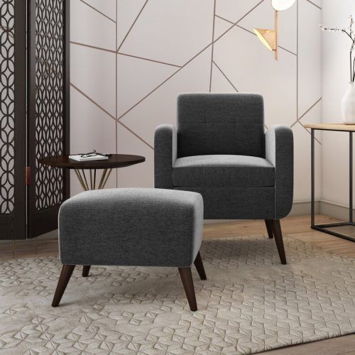 Modern Armchairs And Ottoman (Photo 13 of 20)