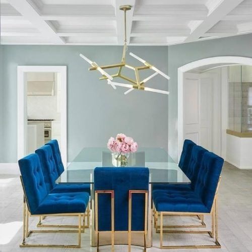 Blue Glass Dining Tables (Photo 7 of 20)