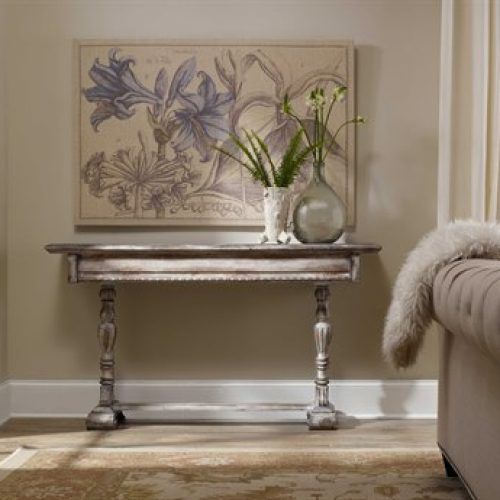 Antique Silver Aluminum Console Tables (Photo 1 of 20)