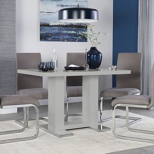 Glossy Gray Dining Tables (Photo 9 of 20)
