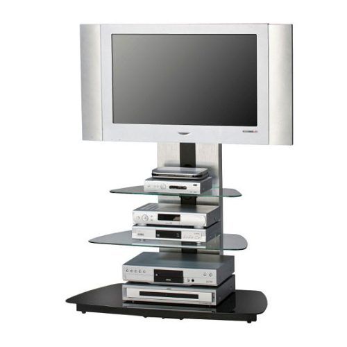 Tabletop Tv Stands Base With Black Metal Tv Mount (Photo 13 of 20)