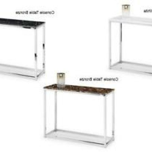 Black Metal And Marble Console Tables (Photo 13 of 20)