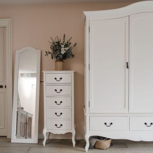 White 3 Door Wardrobes With Drawers (Photo 14 of 20)