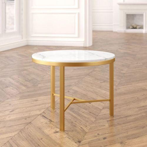 White Marble And Gold Coffee Tables (Photo 4 of 20)