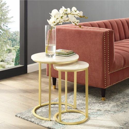 2-Piece Round Coffee Tables Set (Photo 4 of 20)