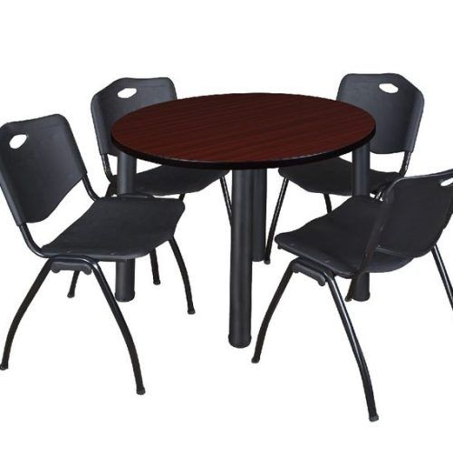 Round Breakroom Tables And Chair Set (Photo 4 of 20)