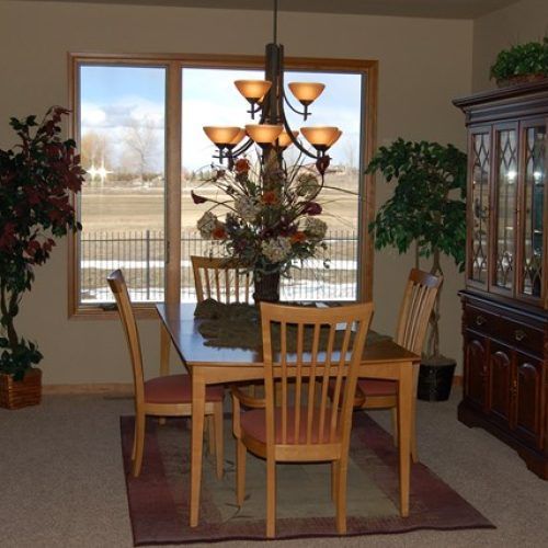 Wyatt 6 Piece Dining Sets With Celler Teal Chairs (Photo 18 of 20)