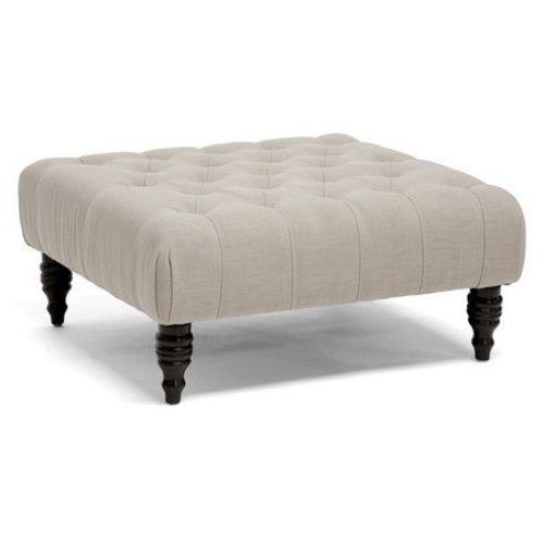 Tufted Fabric Ottomans (Photo 20 of 20)