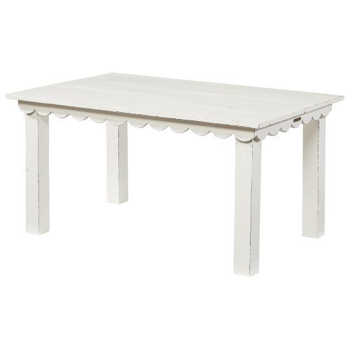 Magnolia Home Scallop Antique White Cocktail Tables (Photo 2 of 20)