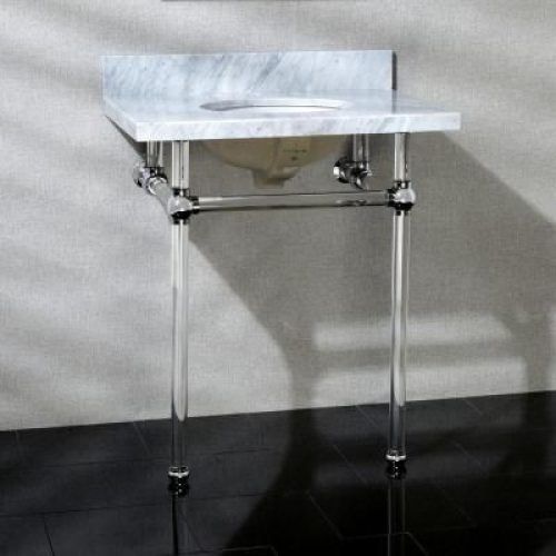 Polished Chrome Round Console Tables (Photo 5 of 20)