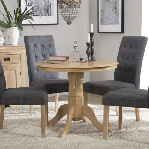 Round Oak Dining Tables And 4 Chairs (Photo 15 of 20)