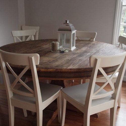 Laurent 5 Piece Round Dining Sets With Wood Chairs (Photo 18 of 20)