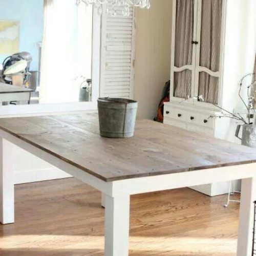 Dining Tables With White Legs And Wooden Top (Photo 1 of 20)