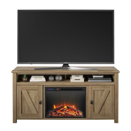 Eutropios Tv Stand With Electric Fireplace Included (Photo 15 of 20)