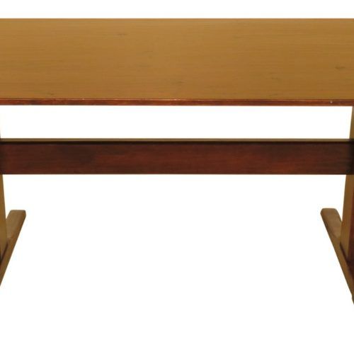 Minerva 36'' Pine Solid Wood Trestle Dining Tables (Photo 9 of 20)