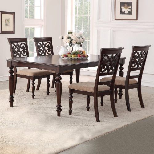 Laconia 7 Pieces Solid Wood Dining Sets (Set Of 7) (Photo 8 of 20)