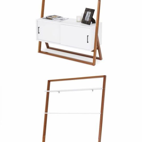 Tiva White Ladder Tv Stands (Photo 3 of 20)
