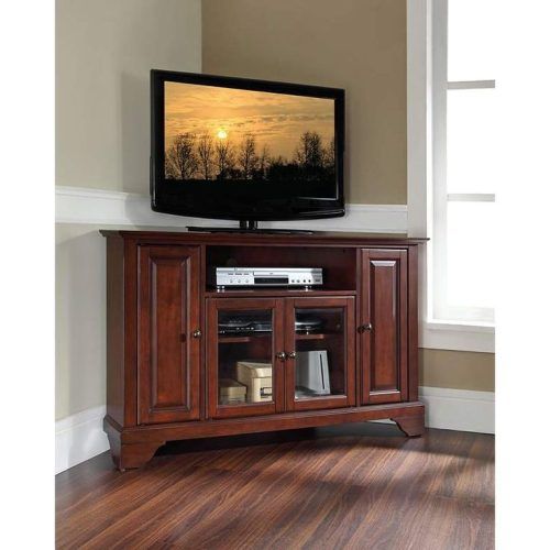 Corner Tv Stands For Tvs Up To 48" Mahogany (Photo 5 of 20)