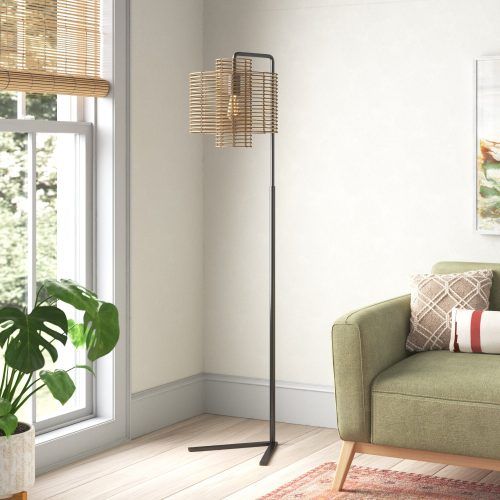 Woven Cane Floor Lamps (Photo 9 of 20)