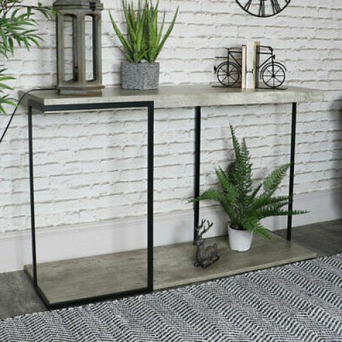 Modern Concrete Console Tables (Photo 12 of 20)