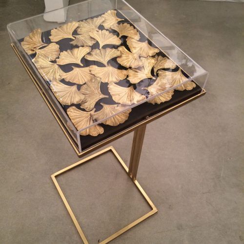 Square Black And Brushed Gold Coffee Tables (Photo 14 of 20)
