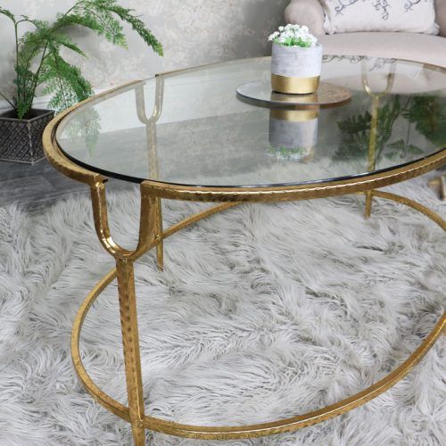 Glass And Pewter Oval Coffee Tables (Photo 5 of 20)