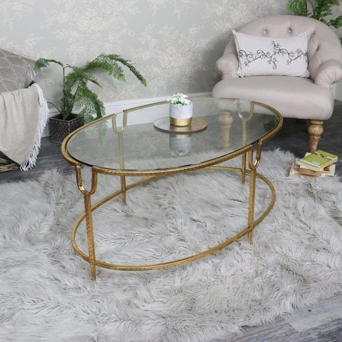 Glass And Pewter Oval Coffee Tables (Photo 10 of 20)