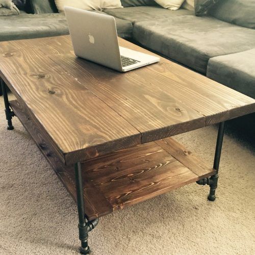 Rustic Espresso Wood Coffee Tables (Photo 5 of 20)