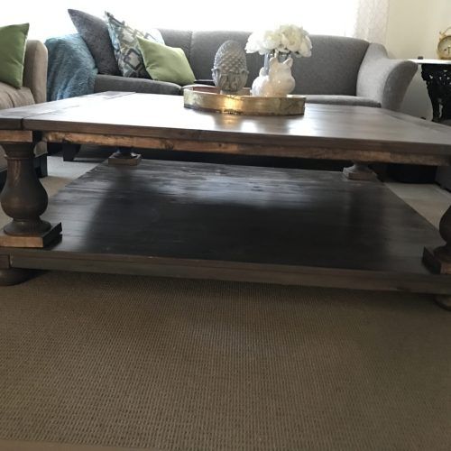 Smoke Gray Wood Square Coffee Tables (Photo 17 of 20)