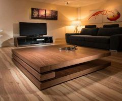 2024 Latest Large Square Low Coffee Tables