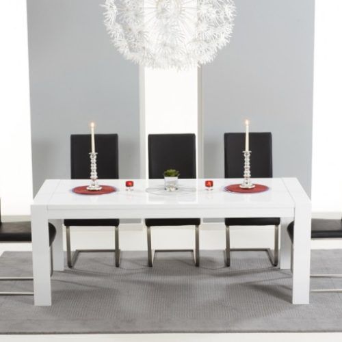 Large White Gloss Dining Tables (Photo 5 of 20)