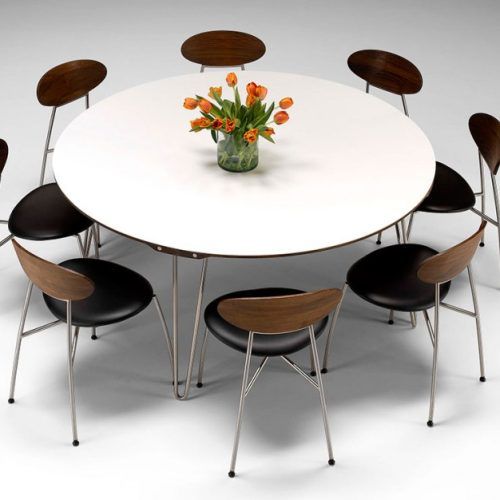 Large White Round Dining Tables (Photo 20 of 20)