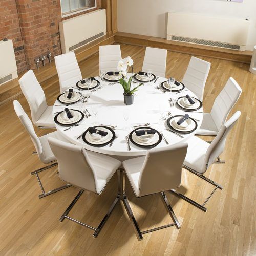 Large White Round Dining Tables (Photo 3 of 20)