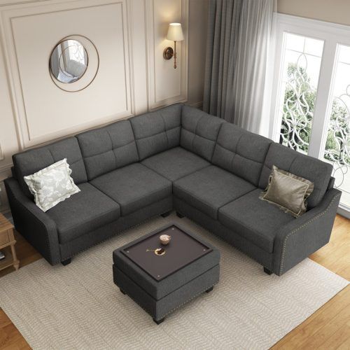 Sofa Set With Storage Tray Ottoman (Photo 1 of 20)