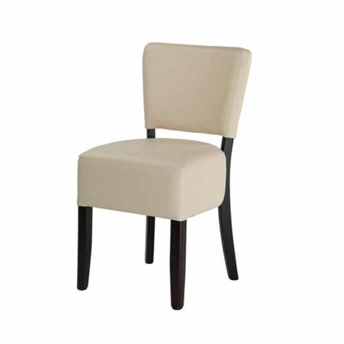 Cream Faux Leather Dining Chairs (Photo 14 of 20)
