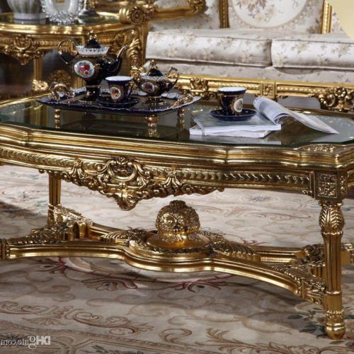 Antique Blue Gold Coffee Tables (Photo 18 of 20)