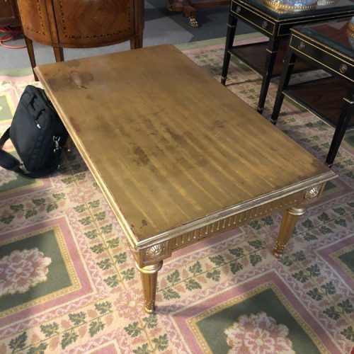 Antique Blue Gold Coffee Tables (Photo 10 of 20)