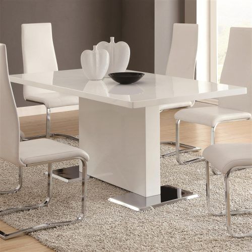 Shiny White Dining Tables (Photo 18 of 20)