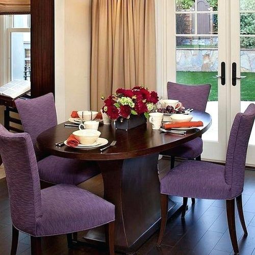 Dining Tables And Purple Chairs (Photo 16 of 20)
