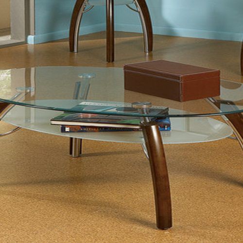 Glass And Gold Oval Coffee Tables (Photo 8 of 20)