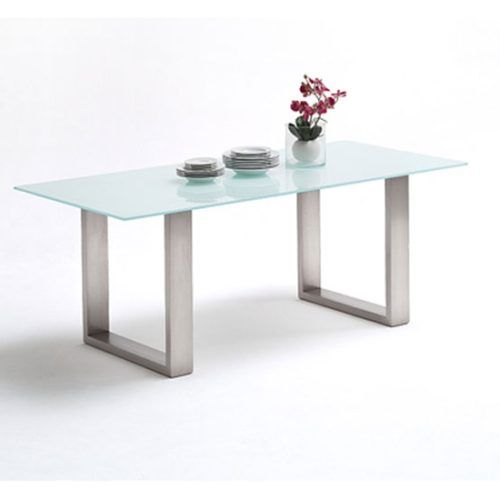 Glass And Stainless Steel Dining Tables (Photo 3 of 20)