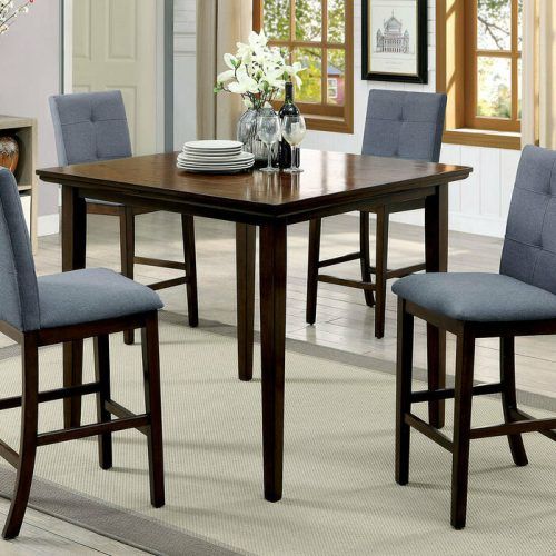 Hanska Wooden 5 Piece Counter Height Dining Table Sets (Set Of 5) (Photo 7 of 20)