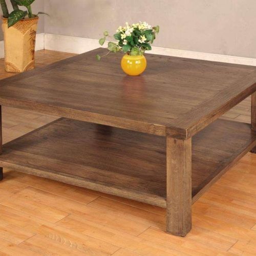 Large Square Oak Coffee Tables (Photo 16 of 20)