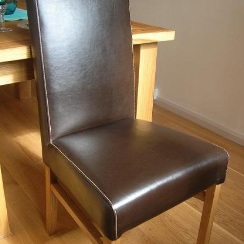Oak Leather Dining Chairs (Photo 19 of 20)